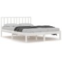 Solid white pine wood bed frame 120x190 cm by , Beds and slatted bases - Ref: Foro24-3105042, Price: 117,61 €, Discount: %