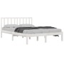 Massives Bettgestell aus weißem Kiefernholz, 120 x 190 cm von , Betten und Lattenroste - Ref: Foro24-3105042, Preis: 122,88 €...