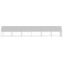 Jaula gallinero de exterior de acero galvanizado 2x12x2 m