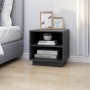 Gray solid pine wood bedside table 40x34x40 cm by vidaXL, Nightstands - Ref: Foro24-813329, Price: 33,50 €, Discount: %