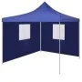 Folding gazebo with 2 blue walls 3x3 m by vidaXL, Tents and gazebos - Ref: Foro24-44961, Price: 153,27 €, Discount: %