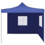 Cenador plegable con 2 paredes azul 3x3 m de vidaXL, Carpas y cenadores - Ref: Foro24-44961, Precio: 157,65 €, Descuento: %