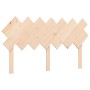 Bed frame with solid wood headboard 140x200 cm by , Beds and slatted bases - Ref: Foro24-3193726, Price: 124,40 €, Discount: %