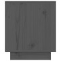 Gray solid pine wood bedside table 40x34x40 cm by vidaXL, Nightstands - Ref: Foro24-813329, Price: 33,50 €, Discount: %