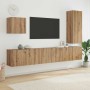 Unidad de Pared para TV 5 pcs Roble artesanal en Muebles TV | Comprar online en Foro24