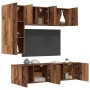 Unidad de Pared para TV 5 pcs Madera envejecida en Muebles TV | Comprar online en Foro24