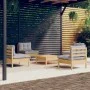 Juego de muebles de jardín 5 pzas y cojines madera pino gris de , Conjuntos de jardín - Ref: Foro24-3096033, Precio: 364,43 €...