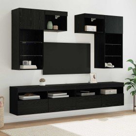 Unidades de pared para TV 6 pcs Roble artesanal en Muebles TV | Comprar online en Foro24