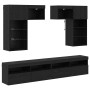 Unidades de pared para TV 6 pcs Roble artesanal en Muebles TV | Comprar online en Foro24