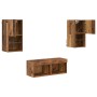 Gabinetes de pared para TV 4 pcs Madera Vieja 30,5 x 30 x 60 cm en Muebles TV | Comprar online en Foro24