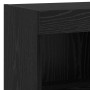 Gabinetes de pared para TV 4 pcs Roble Negro 30,5 x 30 x 60 cm en Muebles TV | Comprar online en Foro24