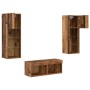 Gabinetes de pared para TV 4 pcs Roble artesanal en Muebles TV | Comprar online en Foro24