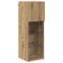 Gabinetes de pared para TV 4 pcs Roble Negro 40 x 30 x 30 cm en Muebles TV | Comprar online en Foro24