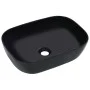 Lavabo 45,5x32x13 cm cerámica negro de vidaXL, Lavabos - Ref: Foro24-143916, Precio: 75,90 €, Descuento: %