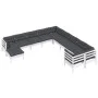 Gartenmöbel 11-teilig und Kissen aus weißem Kiefernholz von , Gartensets - Ref: Foro24-3097056, Preis: 933,37 €, Rabatt: %