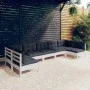 Gartenmöbel 7-teilig und weiße Kissen aus massivem Kiefernholz von , Gartensets - Ref: Foro24-3097164, Preis: 588,06 €, Rabat...