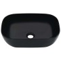 Lavabo 45,5x32x13 cm cerámica negro de vidaXL, Lavabos - Ref: Foro24-143916, Precio: 78,49 €, Descuento: %