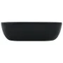Lavabo 45,5x32x13 cm cerámica negro de vidaXL, Lavabos - Ref: Foro24-143916, Precio: 75,90 €, Descuento: %