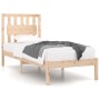 Solid pine wood bed frame 100x200 cm by , Beds and slatted bases - Ref: Foro24-3103923, Price: 98,00 €, Discount: %