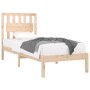 Solid pine wood bed frame 100x200 cm by , Beds and slatted bases - Ref: Foro24-3103923, Price: 98,00 €, Discount: %