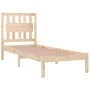 Solid pine wood bed frame 100x200 cm by , Beds and slatted bases - Ref: Foro24-3103923, Price: 96,79 €, Discount: %