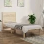 Estructura de cama madera maciza 90x190 cm de , Camas y somieres - Ref: Foro24-3104573, Precio: 96,86 €, Descuento: %