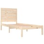 Solid wood bed frame 90x190 cm by , Beds and slatted bases - Ref: Foro24-3104573, Price: 99,62 €, Discount: %