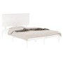 Weißer Massivholzbettrahmen 135x190 cm von , Betten und Lattenroste - Ref: Foro24-3104779, Preis: 147,57 €, Rabatt: %