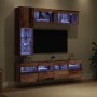 Mueble de TV 7 pcs Madera envejecida Madera de ingeniería en Muebles TV | Comprar online en Foro24