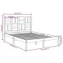 Small double bed frame white solid wood 120x190cm by , Beds and slatted bases - Ref: Foro24-3105921, Price: 120,94 €, Discoun...