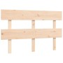 Bed frame with solid wood headboard 140x200 cm by , Beds and slatted bases - Ref: Foro24-3193531, Price: 118,92 €, Discount: %