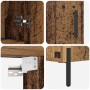 Aparador alto 2 pcs Madera envejecida Madera de ingeniería en Aparadores | Comprar online en Foro24