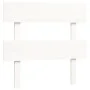 White solid wood bed frame with headboard by , Beds and slatted bases - Ref: Foro24-3195057, Price: 94,78 €, Discount: %