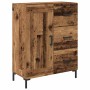 Aparador alto con cajón Madera vieja 69,5 x 34 x 180 cm en Aparadores | Comprar online en Foro24