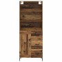 Aparador alto con cajón Madera vieja 69,5 x 34 x 180 cm en Aparadores | Comprar online en Foro24