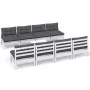 Gartenmöbel 9-teilig mit Kissen aus massivem Kiefernholz von , Gartensets - Ref: Foro24-3096143, Preis: 712,36 €, Rabatt: %