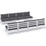 Gartenmöbel 9-teilig mit Kissen aus massivem Kiefernholz von , Gartensets - Ref: Foro24-3096143, Preis: 721,52 €, Rabatt: %