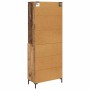 Aparador alto con cajón Madera vieja 69,5 x 34 x 180 cm en Aparadores | Comprar online en Foro24