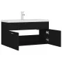 Black engineered wood cabinet with sink by , bathroom vanities - Ref: Foro24-3071289, Price: 279,32 €, Discount: %