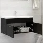 Black engineered wood cabinet with sink by , bathroom vanities - Ref: Foro24-3071289, Price: 279,32 €, Discount: %