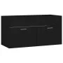 Black engineered wood cabinet with sink by , bathroom vanities - Ref: Foro24-3071289, Price: 279,32 €, Discount: %