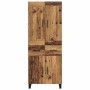 Aparador alto con cajón Madera vieja 69,5 x 34 x 180 cm en Aparadores | Comprar online en Foro24