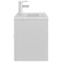 Glossy white engineered wood cabinet with sink by , bathroom vanities - Ref: Foro24-3071294, Price: 282,44 €, Discount: %