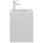 Glänzend weißer Waschbeckenunterschrank aus Holzwerkstoff von , Badezimmerwaschtische - Ref: Foro24-3071294, Preis: 288,49 €,...