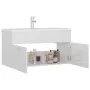 Glossy white engineered wood cabinet with sink by , bathroom vanities - Ref: Foro24-3071294, Price: 282,44 €, Discount: %