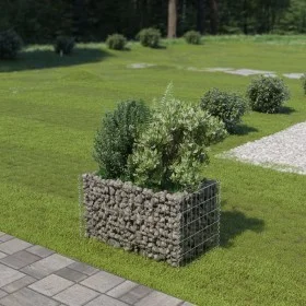Arriate de gaviones de acero 90x50x50 cm de vidaXL, Maceteros y jardineras - Ref: Foro24-143569, Precio: 42,62 €, Descuento: %