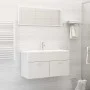 Glänzend weißes Badezimmermöbelset aus Holzwerkstoff von , Badezimmermöbel - Ref: Foro24-3071339, Preis: 315,04 €, Rabatt: %