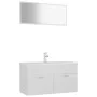 Glänzend weißes Badezimmermöbelset aus Holzwerkstoff von , Badezimmermöbel - Ref: Foro24-3071339, Preis: 315,04 €, Rabatt: %