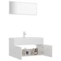 Glänzend weißes Badezimmermöbelset aus Holzwerkstoff von , Badezimmermöbel - Ref: Foro24-3071339, Preis: 315,04 €, Rabatt: %
