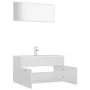 Glänzend weißes Badezimmermöbelset aus Holzwerkstoff von , Badezimmermöbel - Ref: Foro24-3071339, Preis: 315,04 €, Rabatt: %